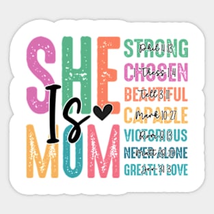 She is Mom Sticker